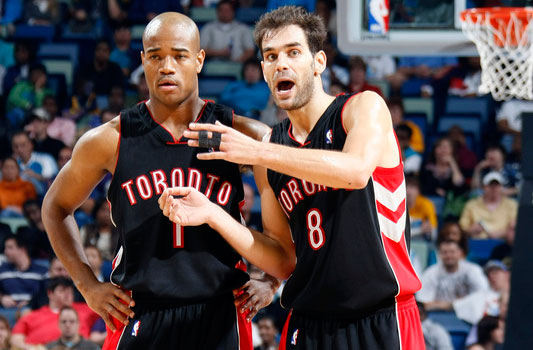 Jarrett Jack and Jose Calderon