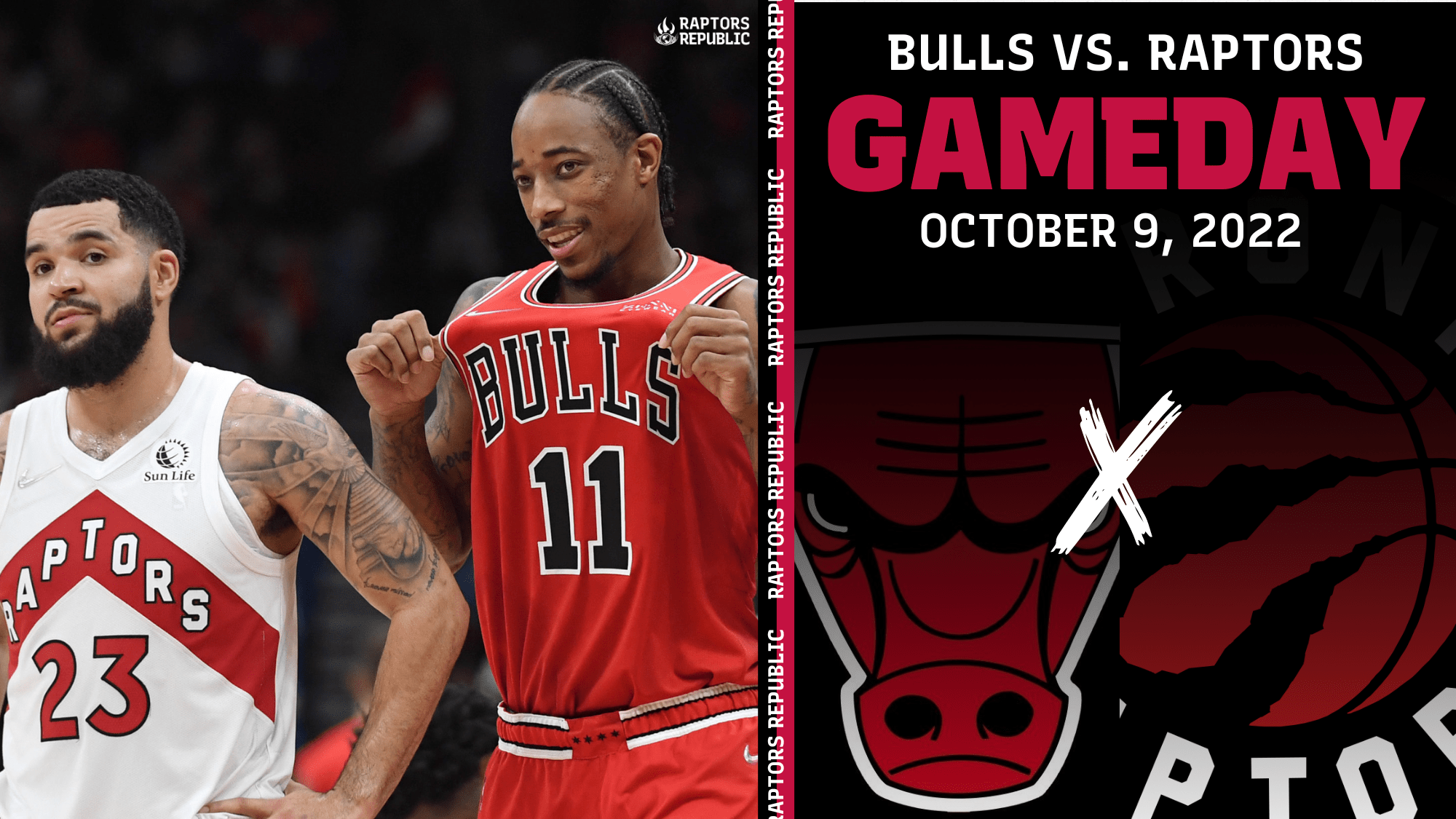 Chicago Bulls vs Toronto Raptors Oct 9, 2022 Box Scores